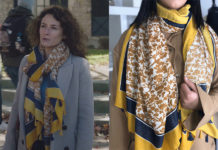 ICI TOUT COMMENCE : le foulard fleuri de Clotilde dans l’épisode 57