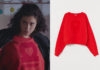 DEMAIN NOUS APPARTIENT : le sweat rouge « Amour » de Mathilde dans l’épisode 842