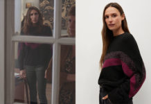 DEMAIN NOUS APPARTIENT : le pull noir avec motif texturé de Morgane