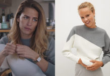 DEMAIN NOUS APPARTIENT : le pull gris et blanc de Victoire dans l’épisode 847