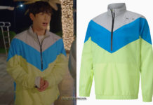 RUN ON : Ki Seon-Gyeom’s colored track jacket in S1E03