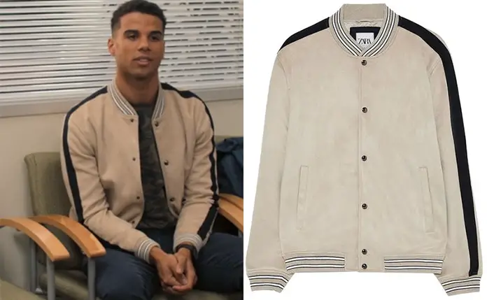 Love, Victor: Andrew’s Suede jacket in S1E3