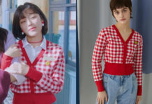 TRUE BEAUTY : Soo-Ah’s red cardigan in S1E01