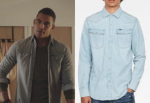 ICI TOUT COMMENCE : la chemise en denim de Gaëtan dans l’épisode 91