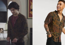 ICI TOUT COMMENCE : la chemise imprimé feuilles de Greg dans l’épisode 102