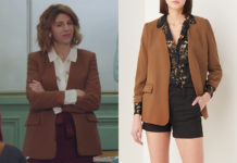 DEMAIN NOUS APPARTIENT : le blazer marron de Sandrine dans l’épisode 879