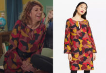 DEMAIN NOUS APPARTIENT : la robe à motifs « cœurs » de Sandrine dans l’épisode 883