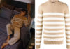 TRUE BEAUTY : Lee Su-Ho’s beige and white striped sweater in S1E03