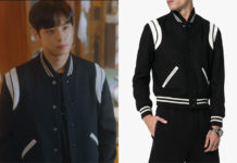 TRUE BEAUTY : Lee Su-Ho’s black teddy bomber jacket in S1E02
