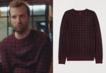 DEMAIN NOUS APPARTIENT : le pull bordeaux pied-de-poule de Tristan dans l’épisode 881