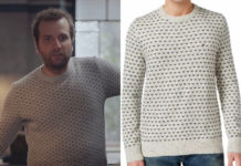 DEMAIN NOUS APPARTIENT : le pull beige à motifs de Tristan dans l’épisode 885