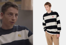 L’ÉCOLE DE LA VIE : le sweat rayé d’Alex dans le premier épisode