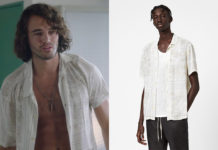 Léo Matteï, Brigade des mineurs : la chemise blanche imprimé bandana de Cédric dans l’épisode 32