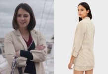 DEMAIN NOUS APPARTIENT : le tailleur pied de poule de Charlie dans l’épisode 904