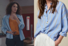 DEMAIN NOUS APPARTIENT : la chemise à rayures de Clémentine dans l’épisode 912