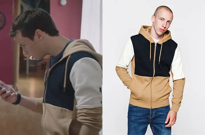 ICI TOUT COMMENCE : le sweat à capuche colorblock de Lionel dans l’épisode 113