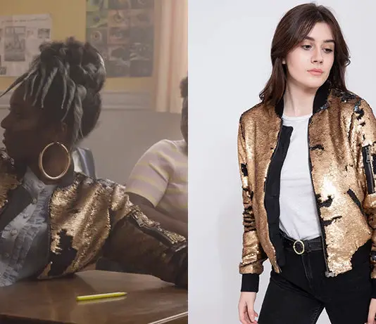 L’École de la vie : le blouson doré de Lucie dans l’épisode 1