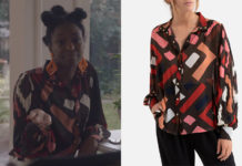 L’ÉCOLE DE LA VIE : la blouse imprimée de Lucie dans l’épisode 2