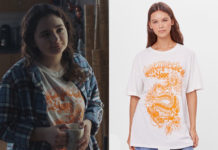 DEMAIN NOUS APPARTIENT : le t-shirt « dragon » de Maud dans l’épisode 908