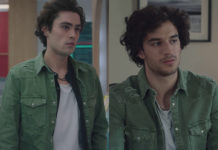 DEMAIN NOUS APPARTIENT : la surchemise kaki en denim déchiré de Quentin dans l’épisode 898