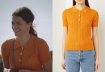 ICI TOUT COMMENCE : le polo en mailles oranges d’Anaïs dans l’épisode 145