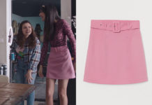 DEMAIN NOUS APPARTIENT : la minijupe rose à ceinture de Camille dans l’épisode 926