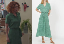 DEMAIN NOUS APPARTIENT : la robe verte à pois de Juliette dans l’épisode 933