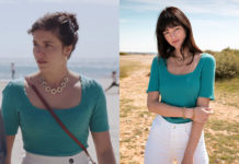 DEMAIN NOUS APPARTIENT : le petit pull bleu canard de Roxane dans l’épisode 935