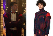 ELITE : Ander’s black and red striped track jacket in S4E08