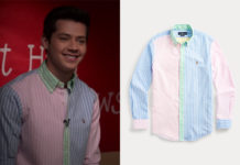 HIGH SCHOOL MUSICAL : THE MUSICAL : THE SERIES : E.J. fun oxford shirt in S2E07