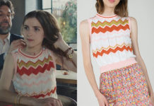 DEMAIN NOUS APPARTIENT : le pull sans manches de Garance dans l’épisode 954