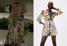 UN SI GRAND SOLEIL : la robe imprimée chaines de Johanna dans l’épisode 666