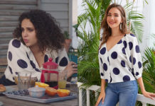 ICI TOUT COMMENCE : la blouse à pois de Ludivine dans l’épisode 168