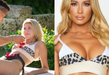 TOO HOT TO HANDLE : Carly’s leopard bikini top in S2E02