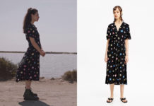 ICI TOUT COMMENCE : la robe noire à fleurs de Célia dans l’épisode 195