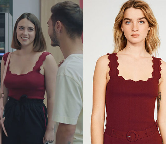 DEMAIN NOUS APPARTIENT : le débardeur rouge cerise de Charlie dans l’épisode 982