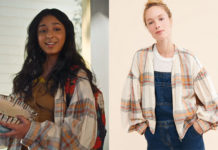 NEVER HAVE I EVER : Devi’s plaid bomber jacket in S2E03