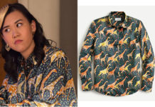 NEVER HAVE I EVER : Eleanor’s Giraffes print shirt in S2E04