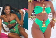 TOO HOT TO HANDLE : Emily’s green bikini in S2E01