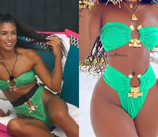TOO HOT TO HANDLE : Emily’s green bikini in S2E01
