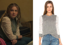 LOVE VICTOR : Lake’s lace sleeves pullover in S2E04