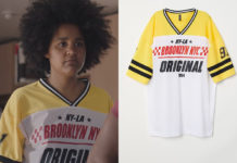 ICI TOUT COMMENCE : le t-shirt jaune/blanc de Louane dans l’épisode 184