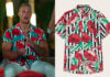 Too Hot To Handle : Nathan’s striped and botanical shirt in S2E03
