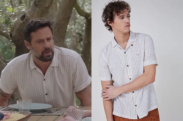DEMAIN NOUS APPARTIENT : la chemise rayée de Sacha dans l’épisode 962