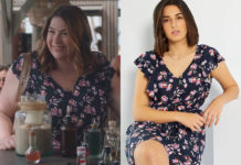 DEMAIN NOUS APPARTIENT : la robe bleue à fleurs d’Audrey dans l’épisode 995