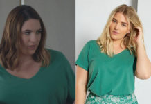 DEMAIN NOUS APPARTIENT : le t-shirt vert d’Audrey dans l’épisode 997