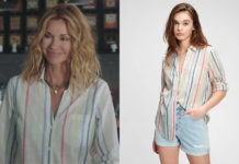 DEMAIN NOUS APPARTIENT : la chemise à rayures multicolores de Chloé dans l’épisode 1002