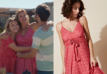DEMAIN NOUS APPARTIENT : la robe à bretelles framboise de Chloé dans l’épisode 1001