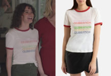 ICI TOUT COMMENCE : le t-shirt »Celebration » de Kelly dans l’épisode 201