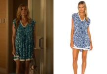 THE WHITE LOTUS : Nicole’s blue mini dress in S1E04